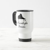 Mondschein-Sonate-Klavier Reisebecher (Vorderseite Links)