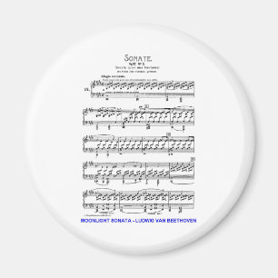 Mondschein-Sonate-Ludwig-Beethoven Magnet