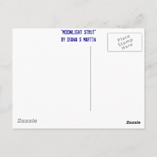 Mondschein-Spreize Postkarte (Rückseite)