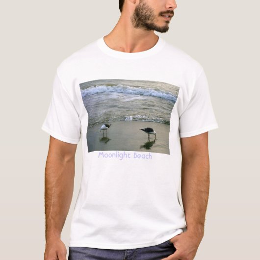Mondschein-Strand T-Shirt (Vorderseite)