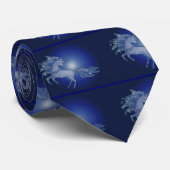 Mondschein-Tanzenunicorn-Krawatte Krawatte (Gerollt)