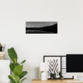 Mondschein über Hood, Oregon Poster (Heimbüro)