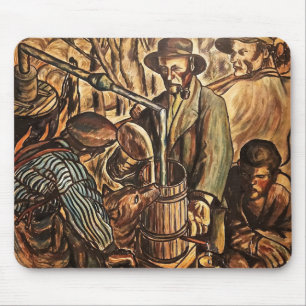 Mondscheinbrenner bei der Herstellung von White-Li Mousepad