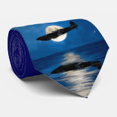 Mondscheinflug-Krawatte Krawatte (Gerollt)