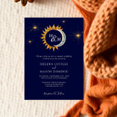 MondscheinHochzeit von Sun und Moon Einladung