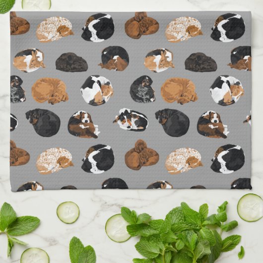 Mondschlange Geschirrtuch (Gefaltet)