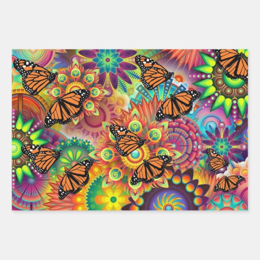 Mondschmetterling Geschenkpapier Set (Vorderseite 2)