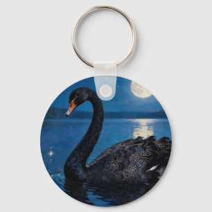 Mondschwimmen Schlüsselanhänger