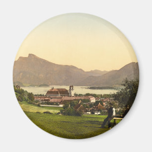 Mondsee und Schafberg, Österreich Magnet