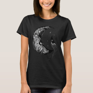 Mondsichel Hexen Ästhetik Astrologie Gothic T-Shirt