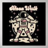 Mondspaziergang Astronaut Poster (Vorne)