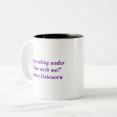 Mondstalkers-Fanclub-Tasse #2 Zweifarbige Tasse (Vorderseite Links)