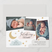 Mondstars Wolken 3 FotoCollage farbenfroh Ankündigung (Vorne/Hinten)