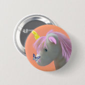 Mondstein das Einhorn Button (Vorne & Hinten)