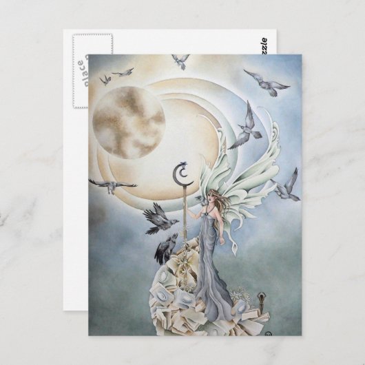 Mondstein Postkarte (Vorne/Hinten)