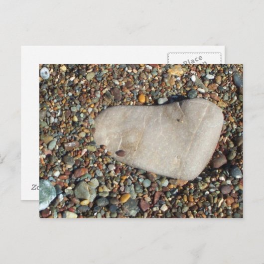 Mondsteine am Strand Postkarte (Vorne/Hinten)