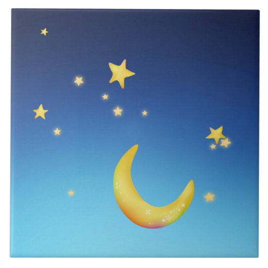 Mondsterne Fliese (Vorderseite)