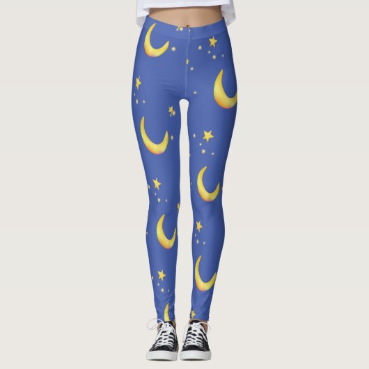 Mondsterne mit Halbmondstern, für den individuelle Leggings (Vorderseite)
