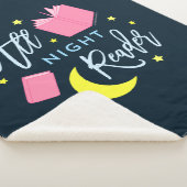 Mondsterne und rosa Bücher für die ganze Nacht Sherpadecke (3/4)