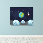 Mondstütze Leinwanddruck (Insitu (Holzboden))