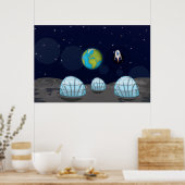 Mondstütze Poster (Küche)