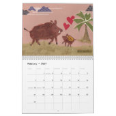 Mondtierkreis-Tier-Kalender Kalender (Feb 2027)