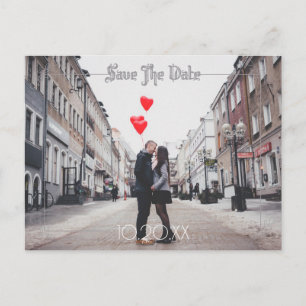 Mondund RabeWatercolor, der Save the Date Wedding Ankündigungspostkarte