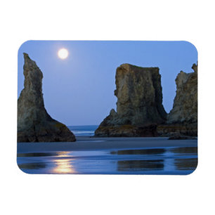 Monduntergang, Bandon Beach, Oregon. Magnet
