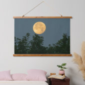 Monduntergang Wandteppich Mit Holzrahmen (Schlafzimmer)