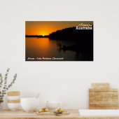 Monduraler Sonnenuntergangssee Poster (Küche)