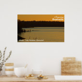 Monduraler Sonnenuntergangssee Poster (Küche)