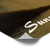 Monduraler Sonnenuntergangssee Poster (Ecke)