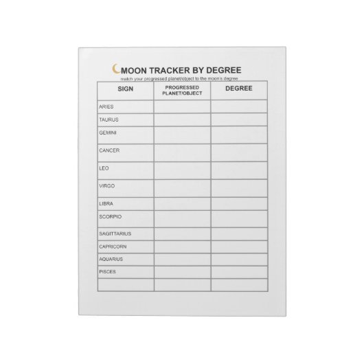 MONDVERFOLGER Notizblock (Rotiert)