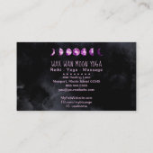 *~* Mondwachs Wan Full Violet Lila Mondphasen Visitenkarte (Rückseite)