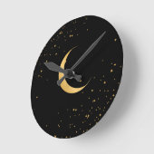 Mondwall-Uhr Runde Wanduhr (Winkel)