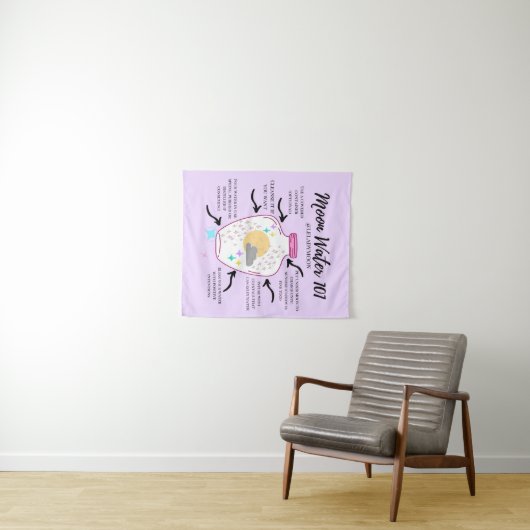 Mondwasser 101 wandteppich (Beispiel (Horizontal))