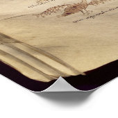 Mondweg über die Sternbilder Poster (Ecke)