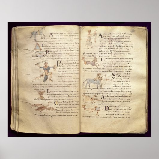 Mondweg über die Sternbilder Poster (Vorne)