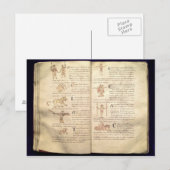 Mondweg über die Sternbilder Postkarte (Vorne/Hinten)