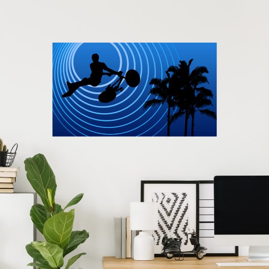 Mondzyklen Poster (Heimbüro)