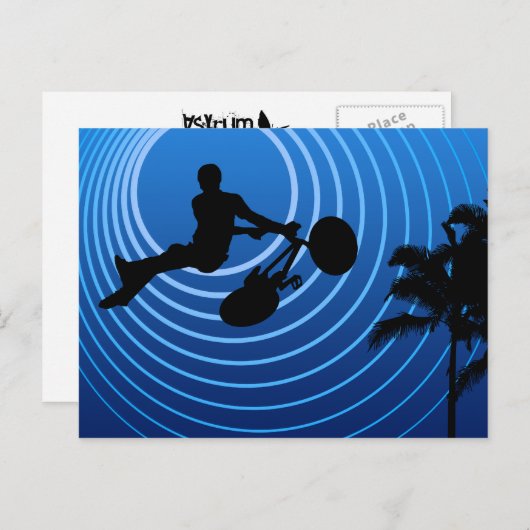 Mondzyklen Postkarte (Vorne/Hinten)