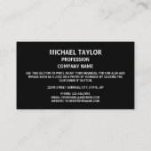 Monégasque Flag & Coat of Arms, Fahne Monaco Visitenkarte (Rückseite)