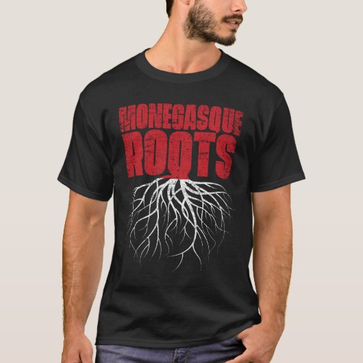 Monegasque Roots Monaco Heritage Flag. T-Shirt (Vorderseite)