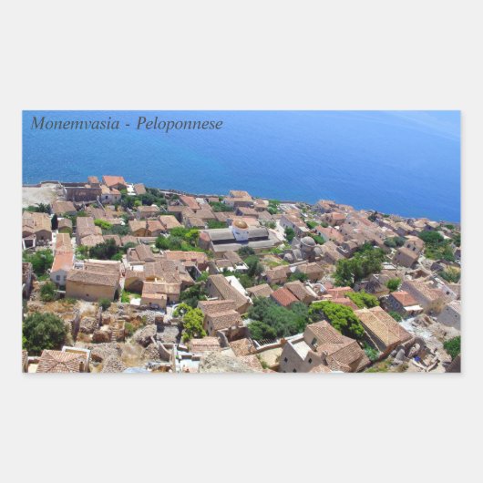 Monemvasia - Peloponnes Rechteckiger Aufkleber (Vorderseite)