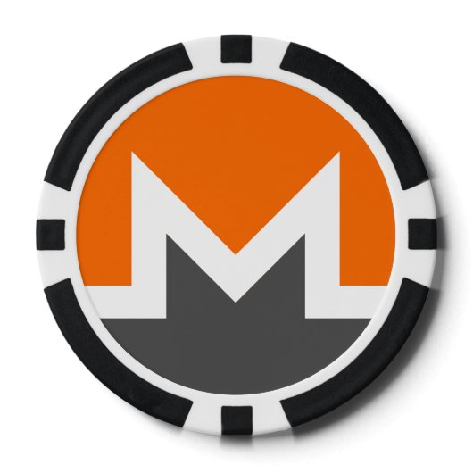 Monero Dark Poker Chip (Vorderseite)