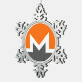 Monero Pewter Snowflake Weihnachtsbaum Schneeflocken Zinn-Ornament (Rechts)