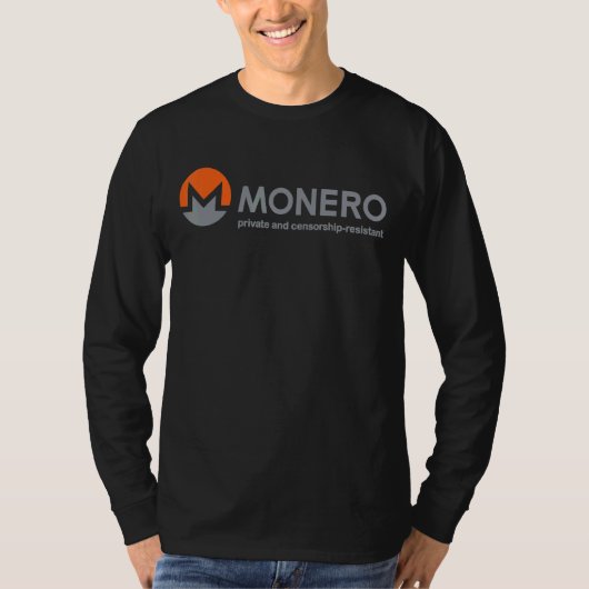 Monero Private und Zensur resistent T-Shirt (Vorderseite)