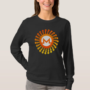 Monero Xmr Crypto Währung Circle Orange Sunset T-Shirt