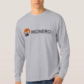 Monero (XMR) Münzen-langer Hülsen-T - Shirt (Vorderseite)