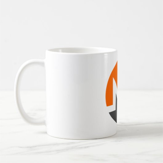 Monero (XMR) Münzen-Tasse Kaffeetasse (Links)
